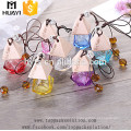 5ml irregular shape colored glass hanging car perfume bottle